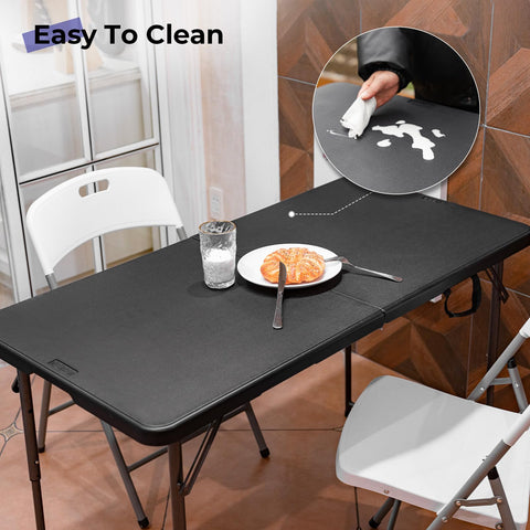 Byliable folding table 4ft unfolded for setup