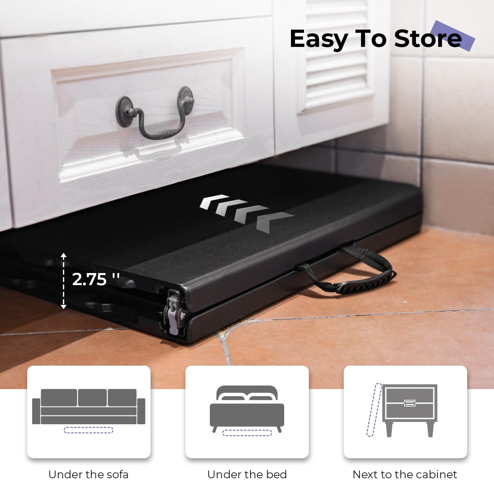 Byliable folding table compact folded size for storage