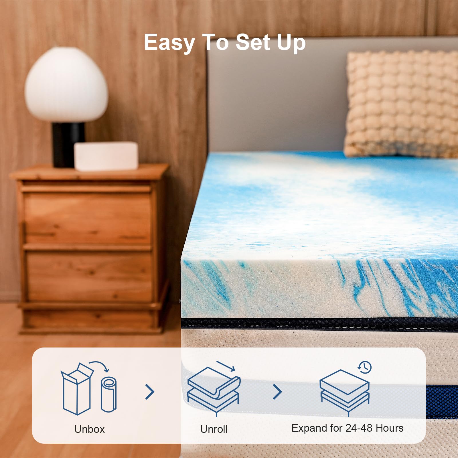 Bynex topper protects your mattress and extends its life