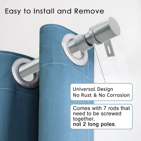 Byondeth 1-inch diameter sectional rod shows sturdy, modular support.