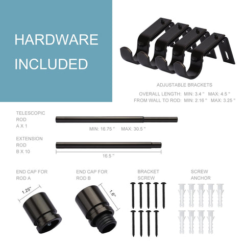 Byondeth curtain rod aluminium end cap adds durable, refined detail.