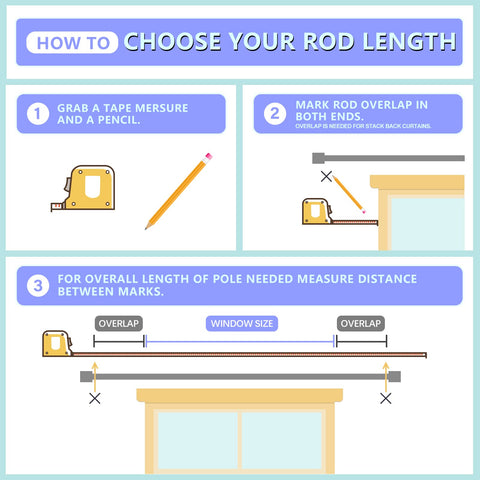 Byondeth curtain rod includes brackets and hardware for quick setup.