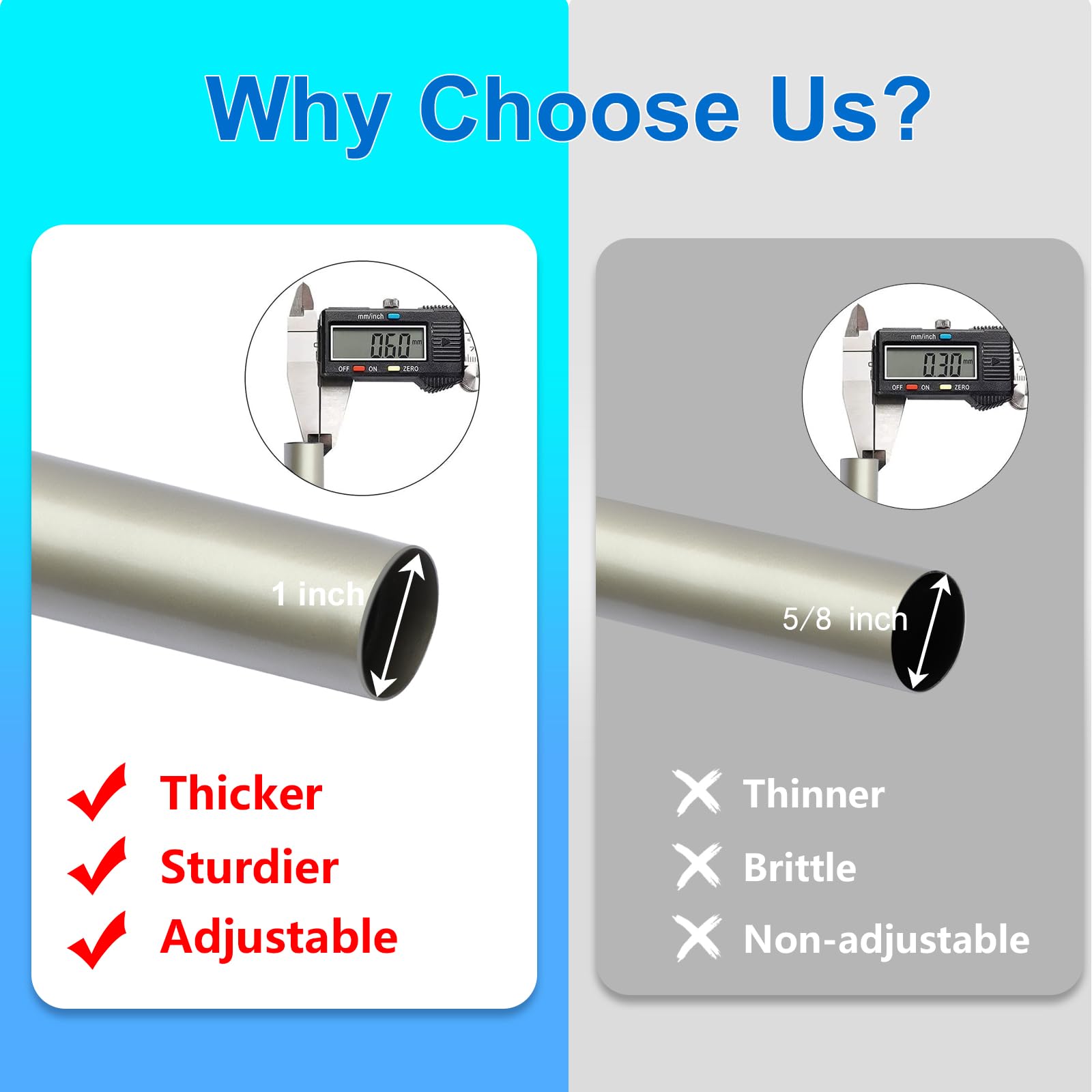 Byondeth curtain rod hardware included for quick complete installation