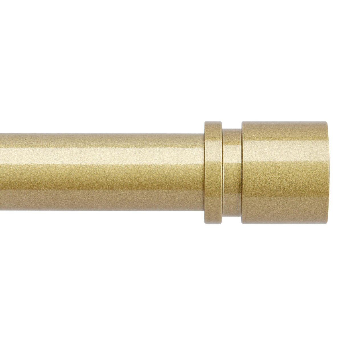 Byondeth curtain rod showing adjustable length for varying window sizes.