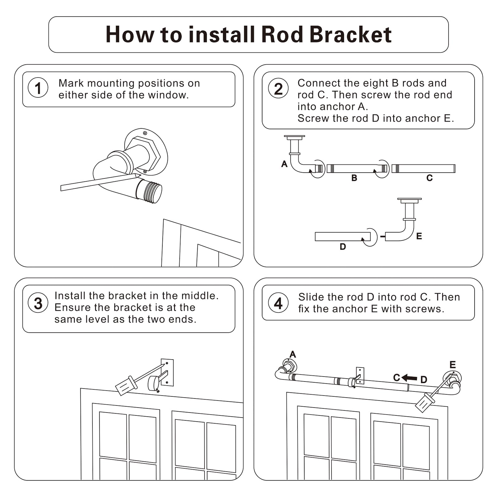 Byondeth curtain rod ideal for living spaces or outdoor enclosures with easy install
