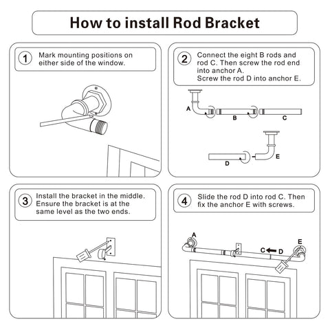 Byondeth curtain rod ideal for living spaces or outdoor enclosures with easy install