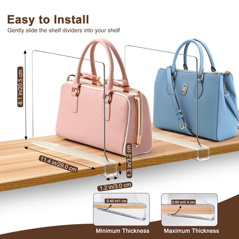 BYSOQIJAH non-slip design keeps items in place on open shelves