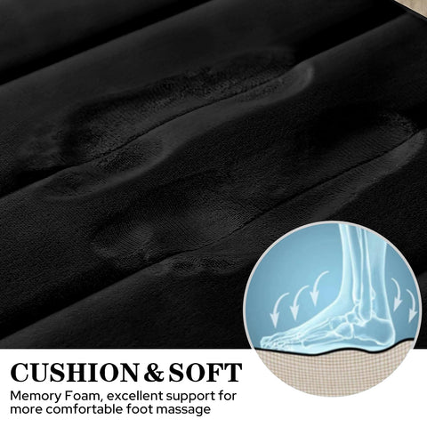 BYSURE 24x17 inch bath rug adds soft support after showers