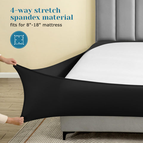 BYSURE jersey-knit king pillowcase envelope with brushed finish for comfortable nights.