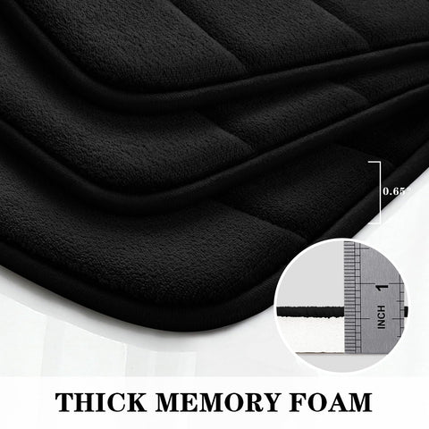BYSURE memory foam pad delivers cushioned stepping in bathrooms