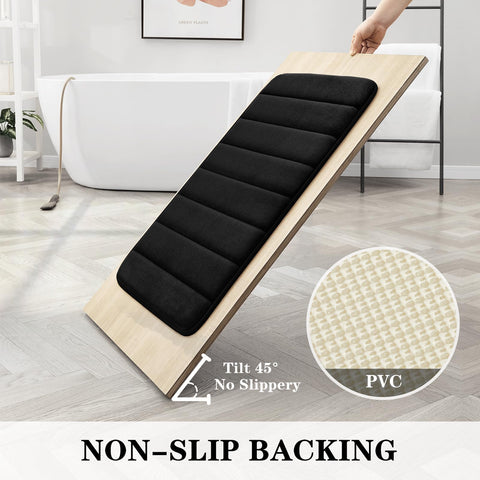 BYSURE toilet contour rug 24x20 fits toilets neatly with cushioned feel