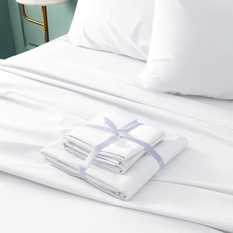 BYSURE wrinkle-resistant sheets maintain a crisp look after washing.