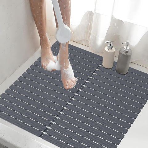 BYTANA Shower Mat with 236 suction cups for stable footing on ceramic or glass surfaces.