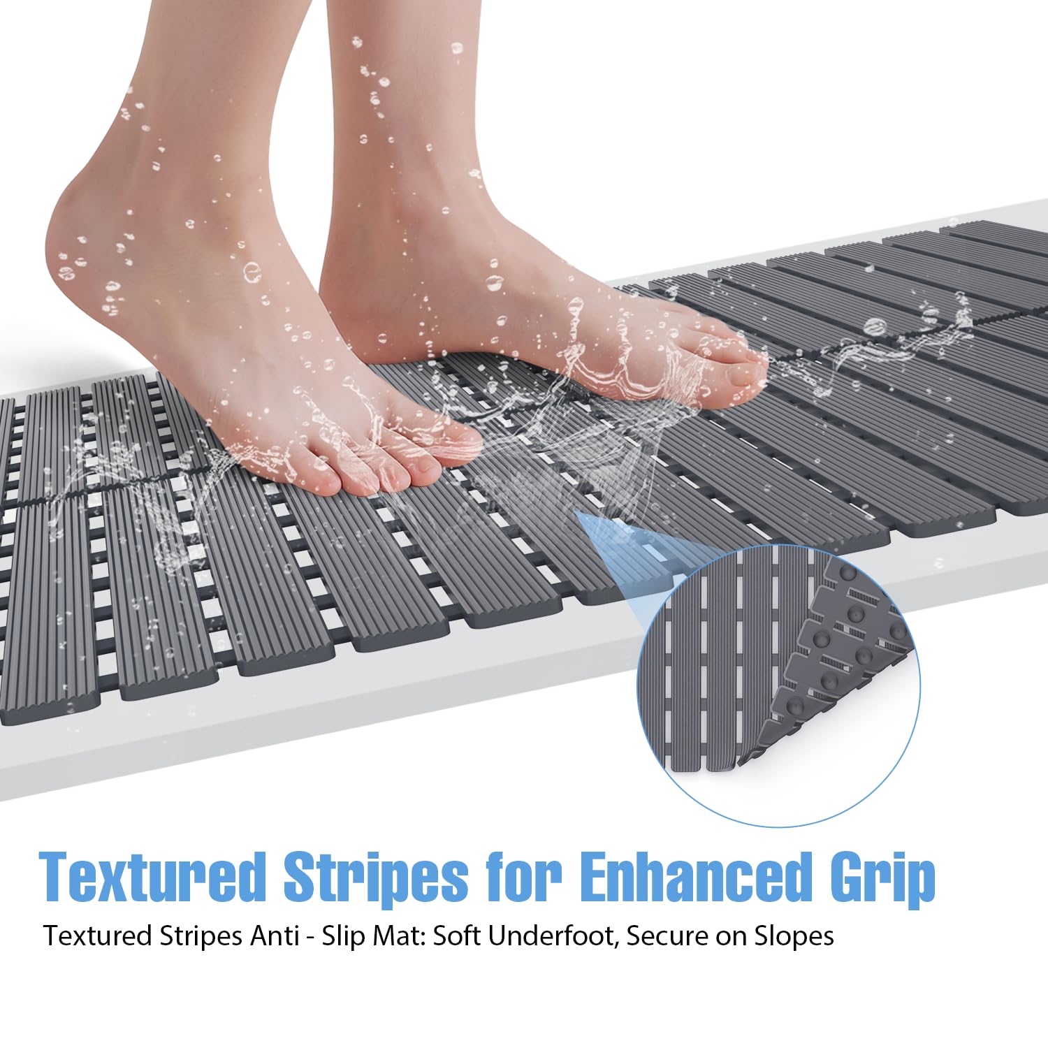 SGS-certified TPE material keeps bath time safer and odor-free.