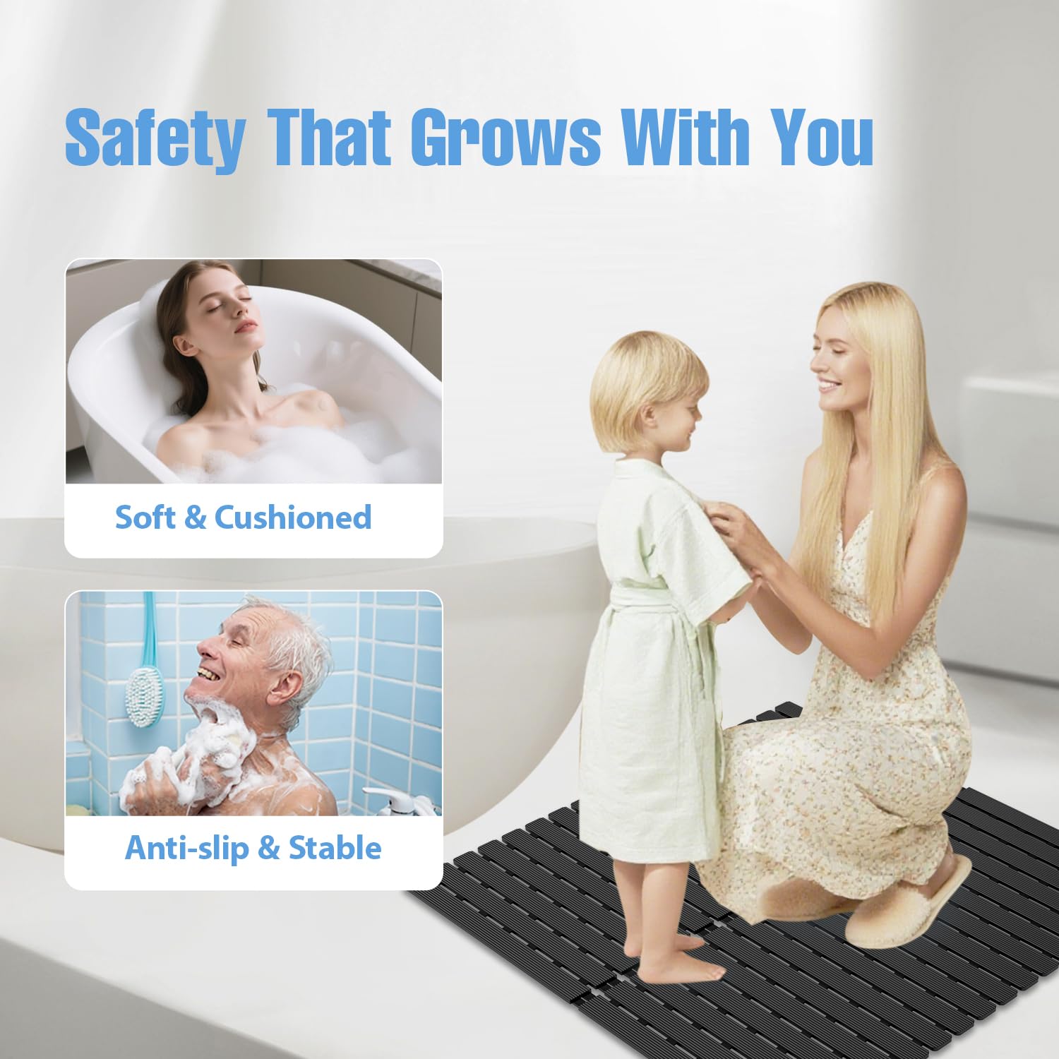 BYTANA ideal for stand up showers with reliable traction