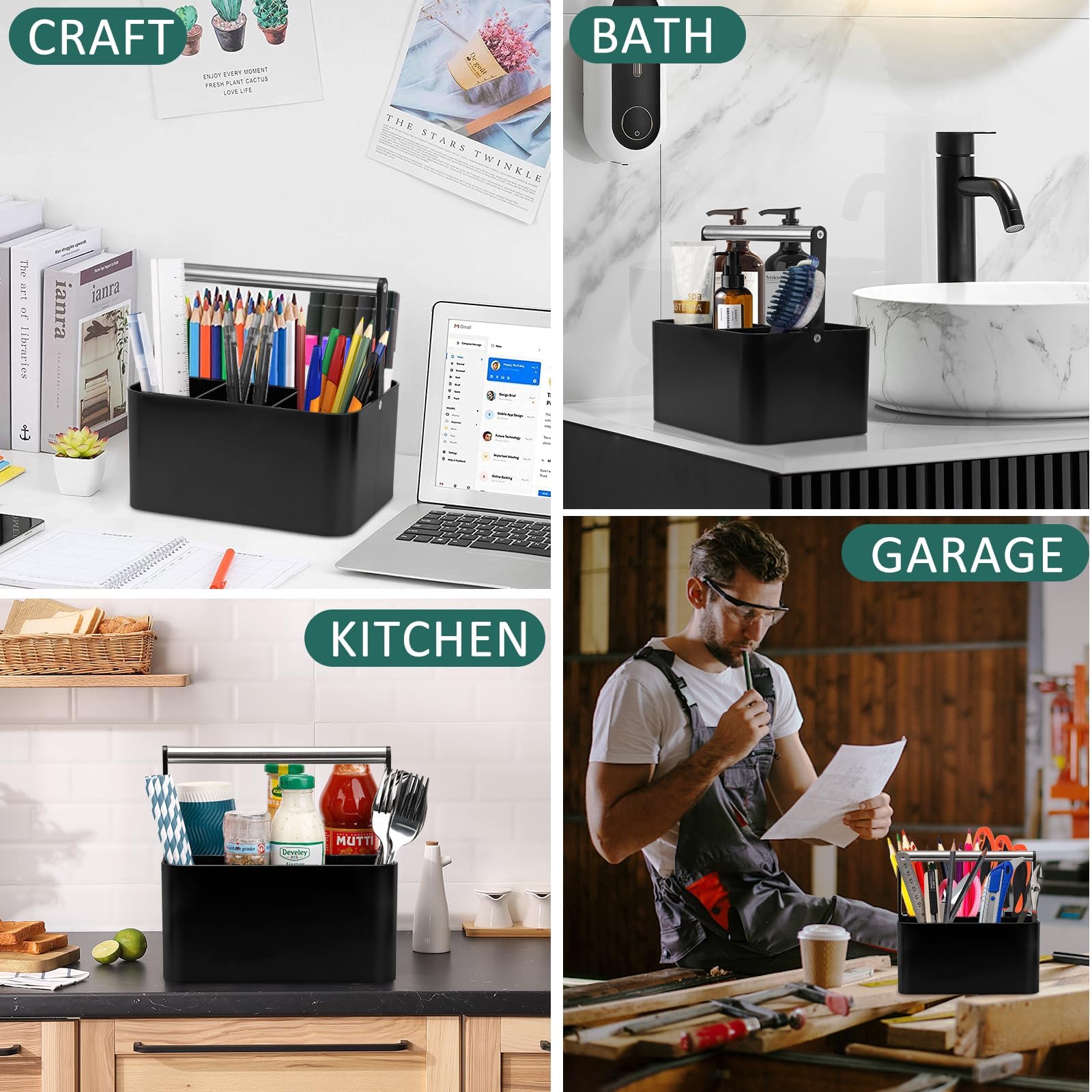 BYUNER versatile organizer for toiletries, cosmetics, toys, or crafts.
