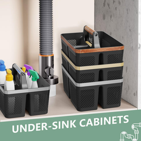 BYUNER versatile caddy doubles as makeup or cleaning supplies organizer