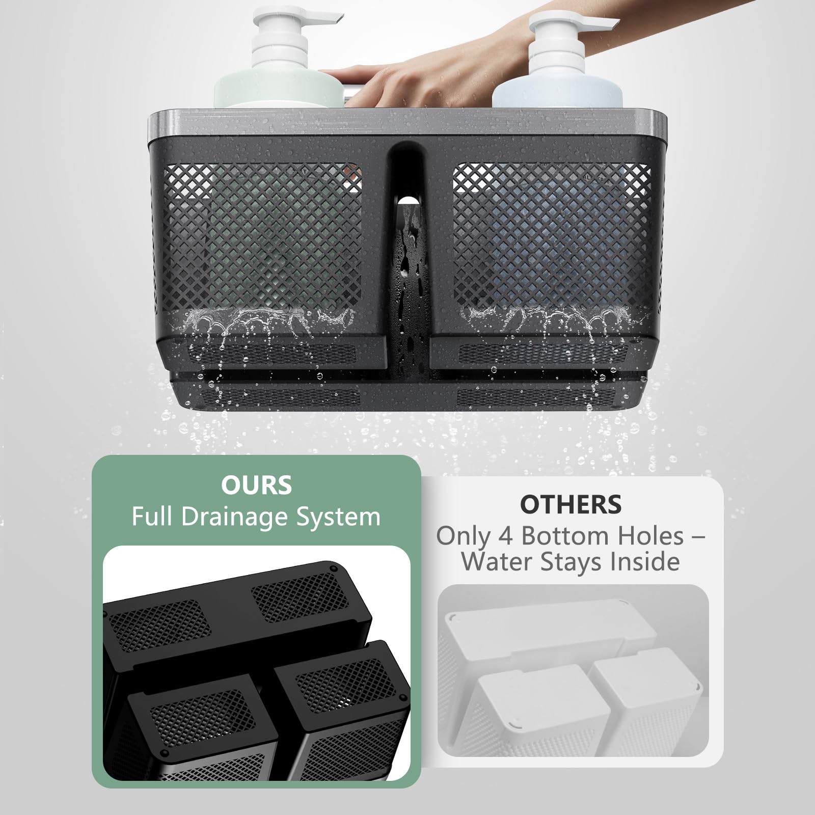 BYUNER three compartment organizer for toiletries and skincare