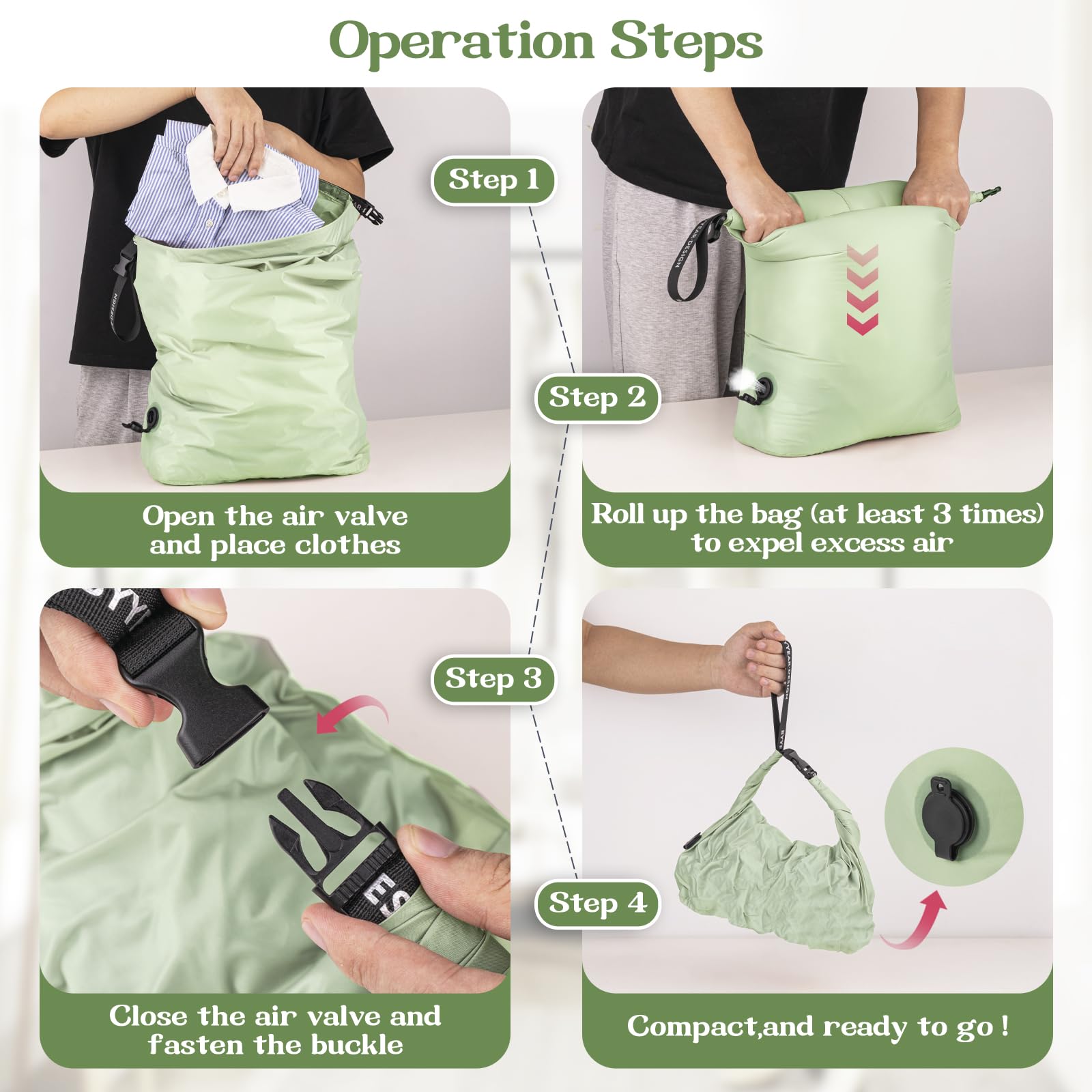 ByYear versatile bag suits travel, gym, or home storage with roll-up design.