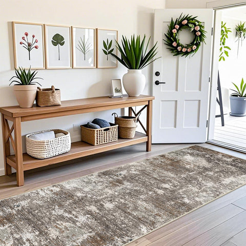 BYYVOO machine-washable rug cleans easily for hectic family life.