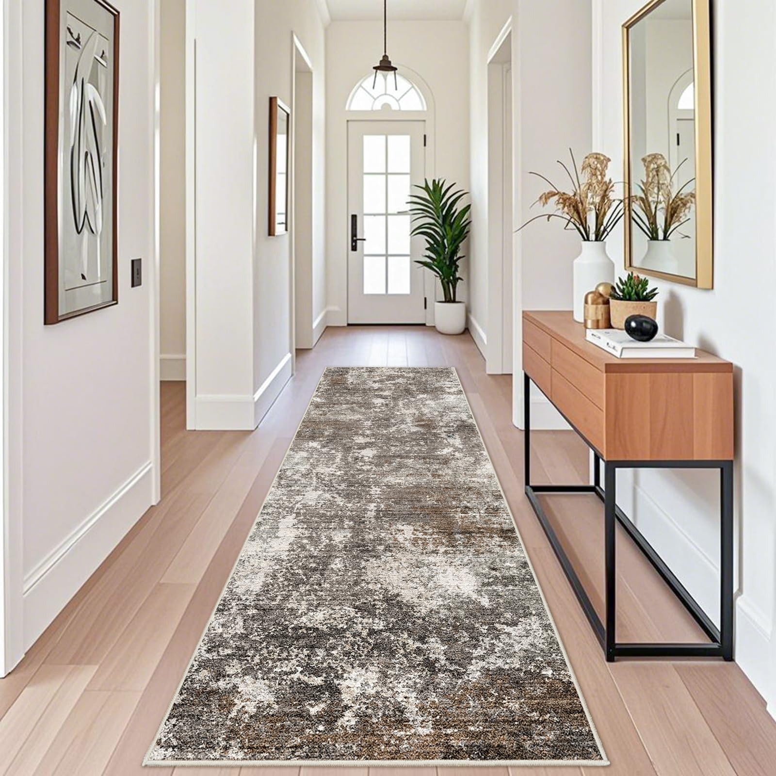 BYYVOO modern abstract design complements neutral home decor.