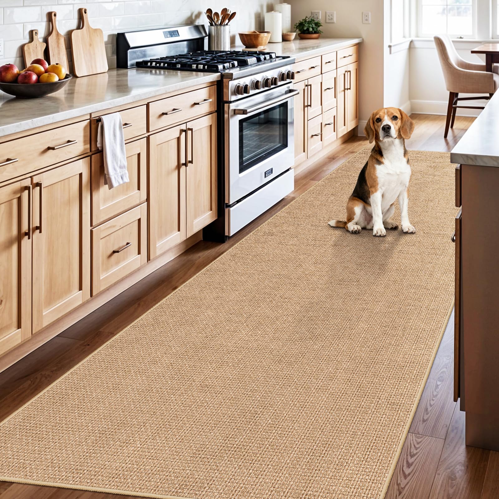 BYYVOO 3x10 hallway runner in beige adds warm style to busy corridors