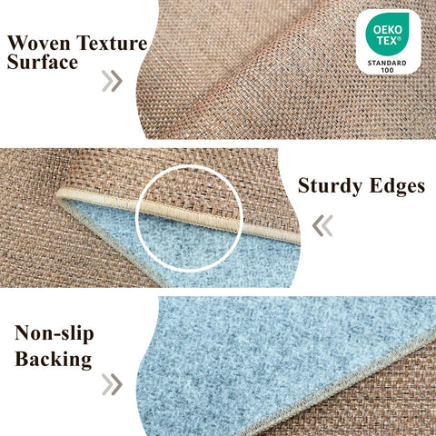 BYYVOO durable stain resistant rug withstands frequent family use