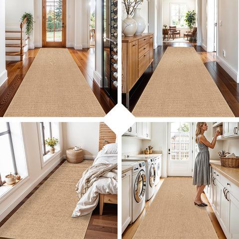 BYYVOO machine washable runner 3x10 simplifies cleaning after daily traffic