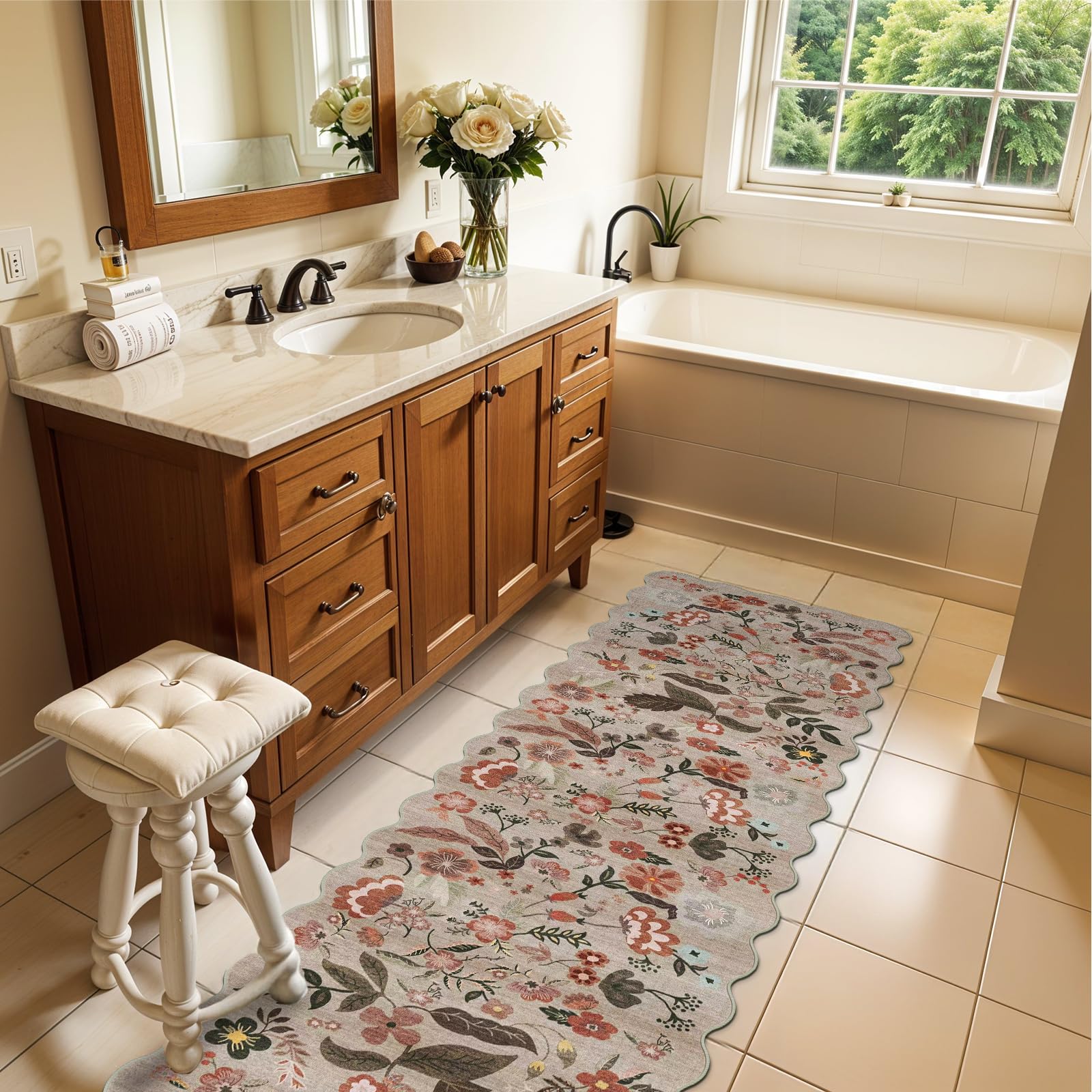 BYYVOO machine-washable runner cleans quickly for busy households.