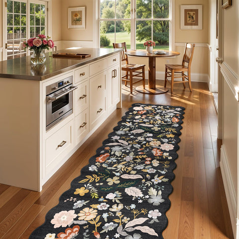 BYYVOO non slip rug with rubber backing keeps high-traffic floors secure