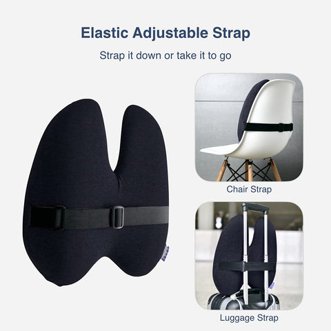 C CUSHION LAB back-support strap keeps cushion secure on any chair