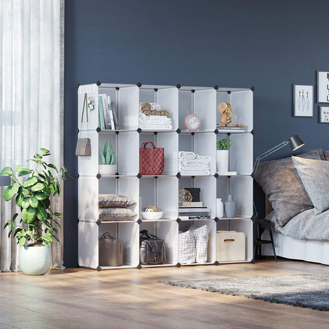 C&AHOME Cube Storage Organizer provides versatile storage for books, toys, photos, and decor