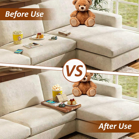 Cabalay durable acacia wood grain reinforces sturdy support for beverages.