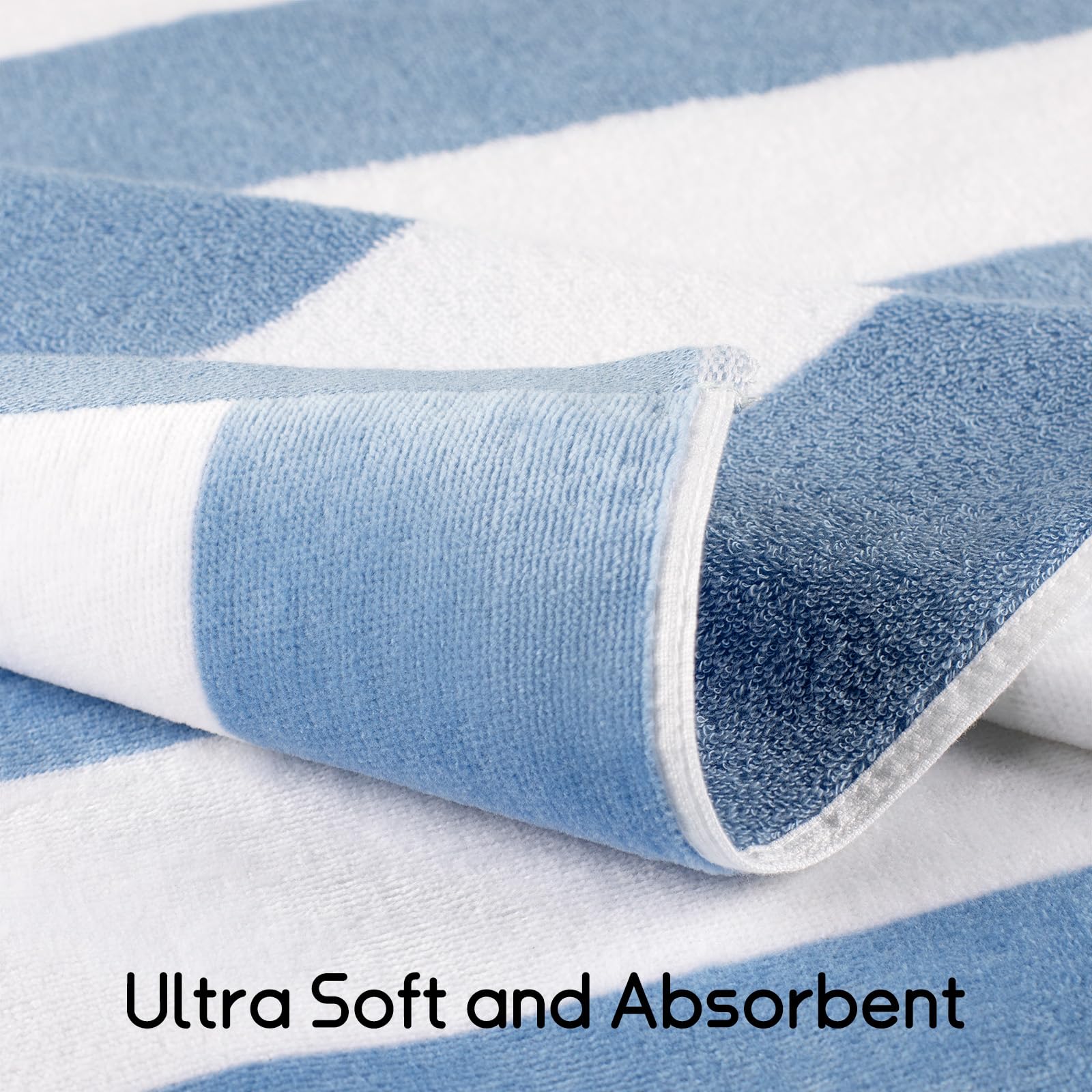 cabanana large towel dual-surface terry back for lounging and quick drying.