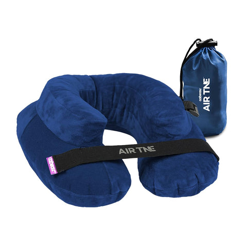 Cabeau Air TNE pillow in compact case for easy travel storage