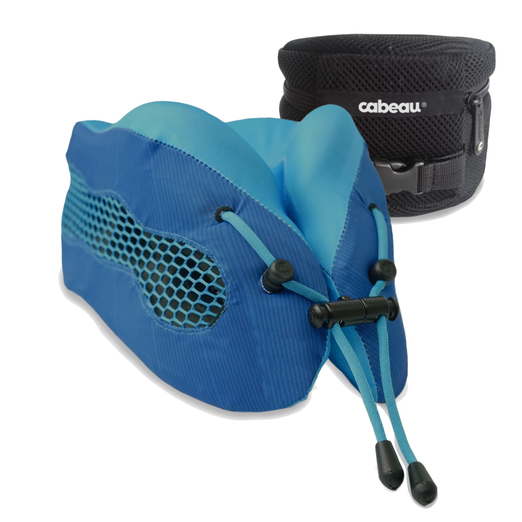 Cabeau Evolution Cool neck pillow close-up showing cooling vent design for heat release