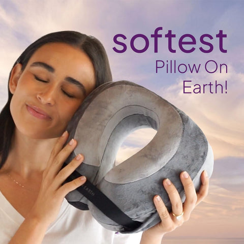 Cabeau Evolution Earth Deluxe memory foam core contours to your neck.