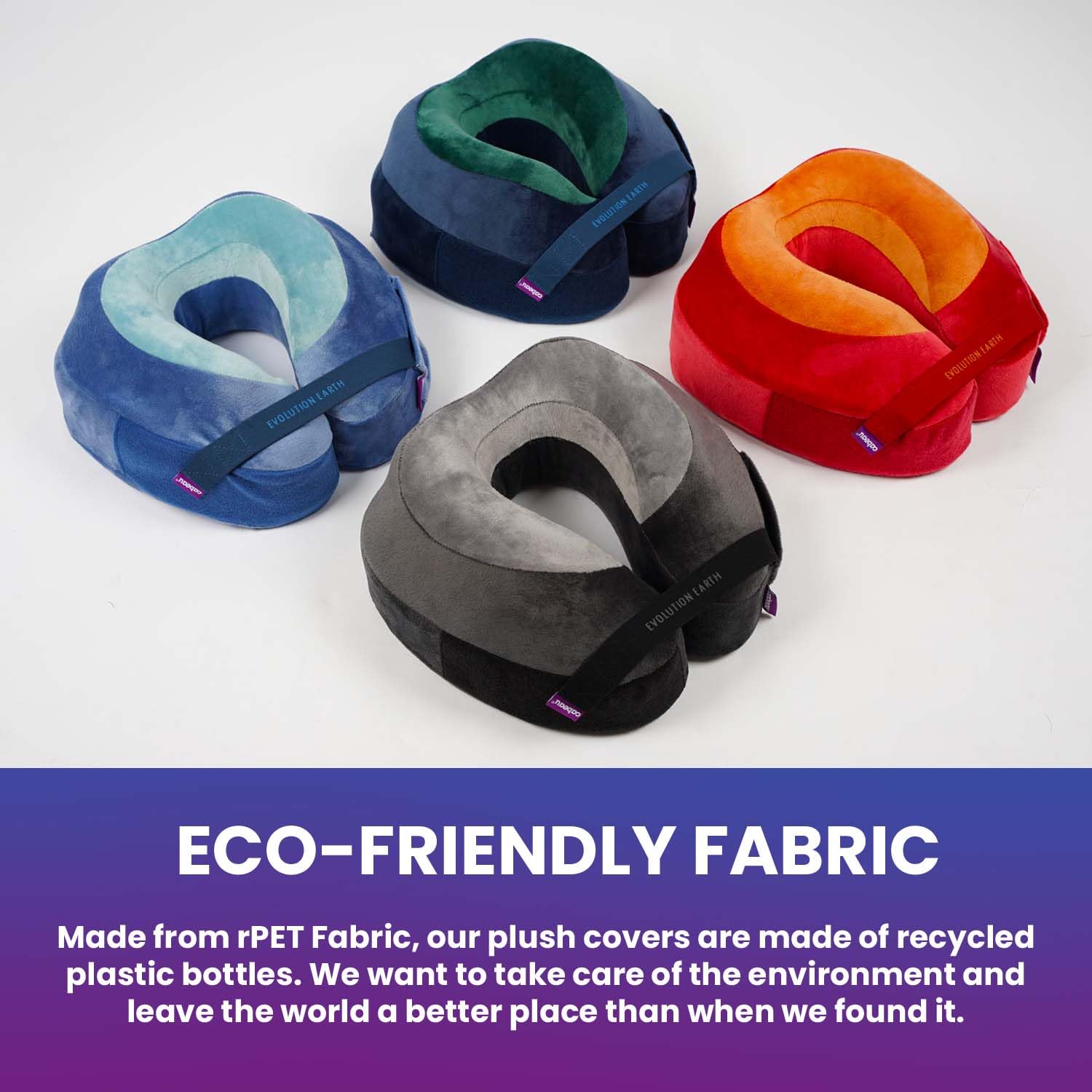 Cabeau Evolution Earth Deluxe removable washable cover keeps pillow fresh.