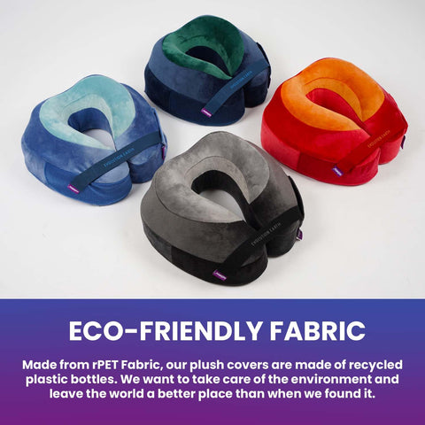 Cabeau Evolution Earth Deluxe removable washable cover keeps pillow fresh.