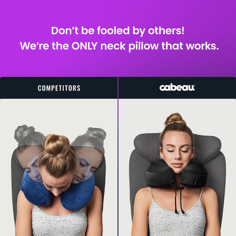 Moisture-wicking fabric on Cabeau Evolution S3 helps keep you cool
