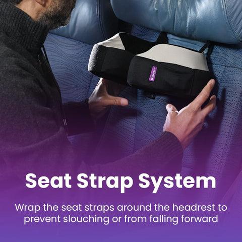 Cabeau HeadCatch technology minimizes bobblehead movement for stable sleep.