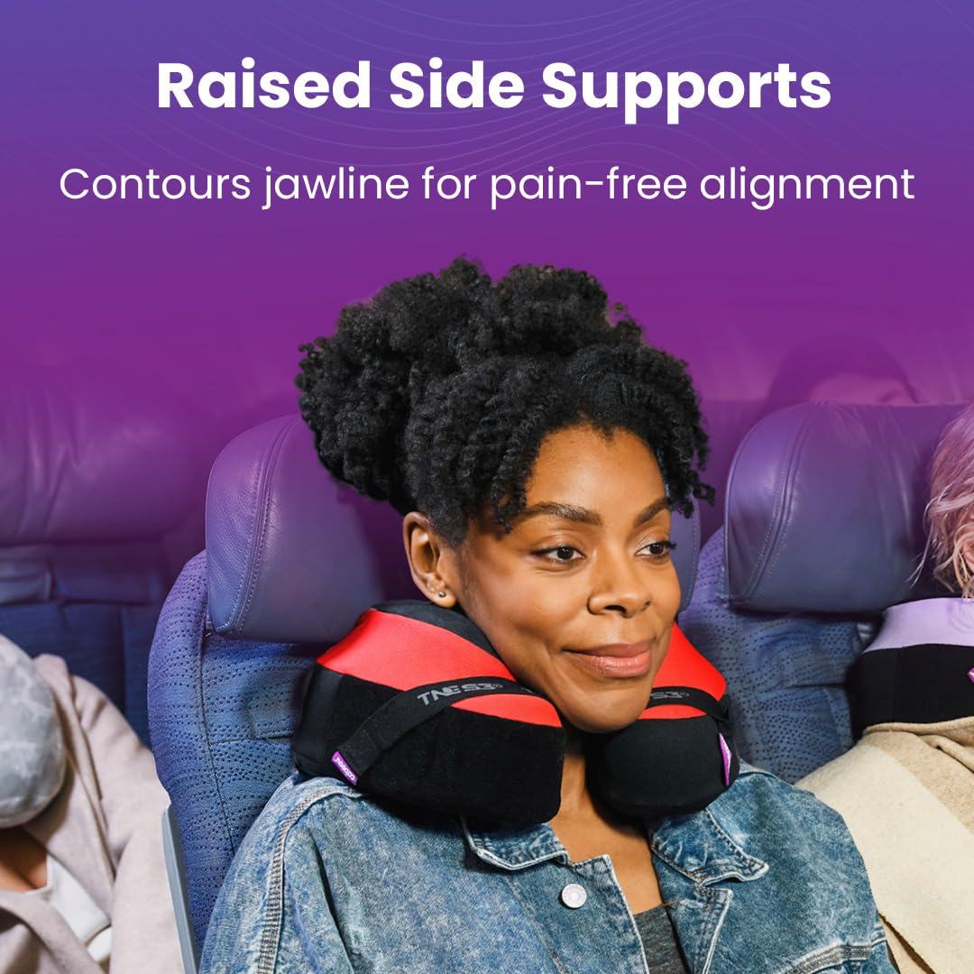 Cabeau TNE-S3 360-degree support stabilizes head from every angle.