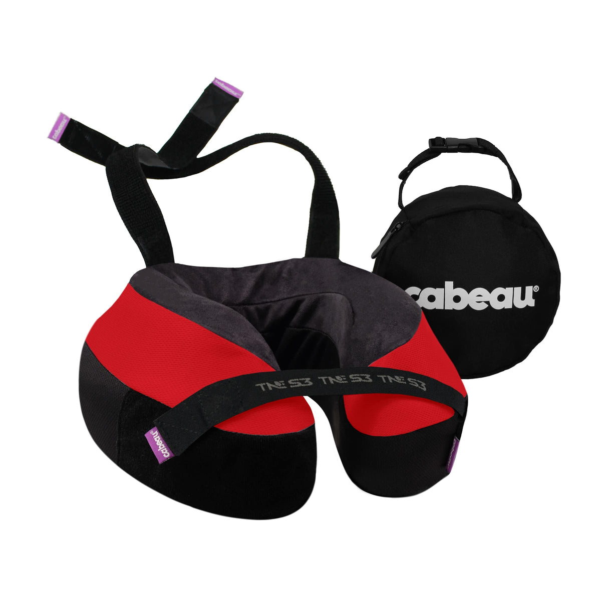 Cabeau TNE-S3 headcatch technology keeps head aligned for steady rest on planes.