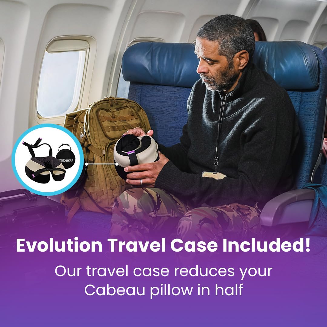 Cabeau TNE-S3 washable cover keeps the pillow fresh between trips.