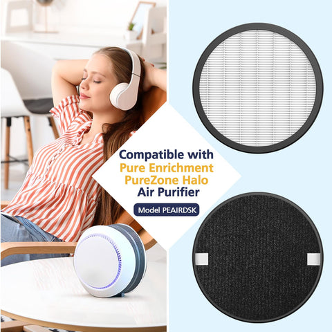 Cabiclean 2-in-1 filter with HEPA and activated carbon for odor control