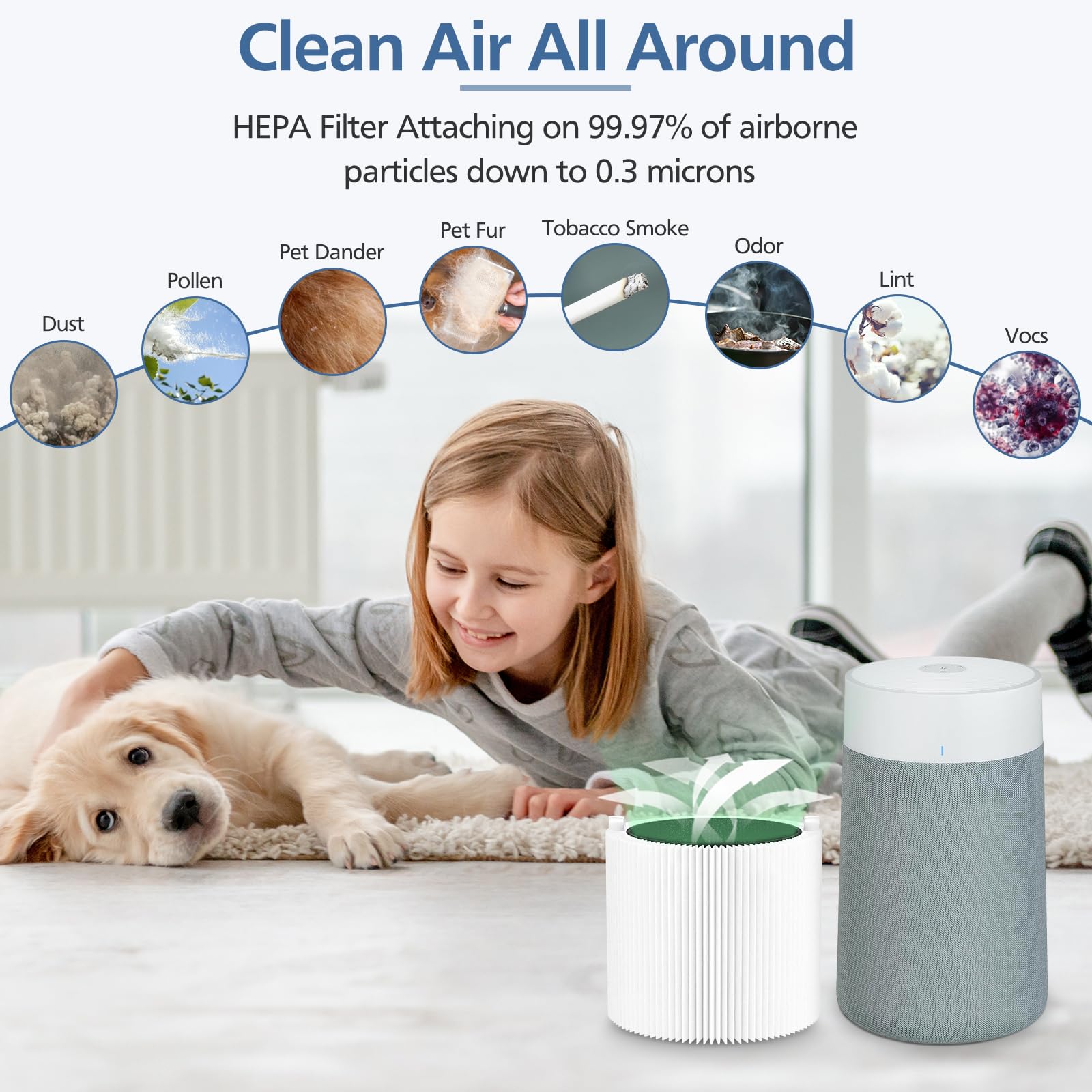 Cabiclean 411i Max filter pack side view with slim profile
