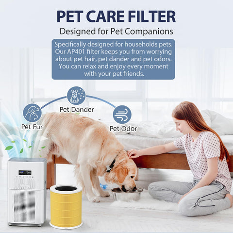 Cabiclean AP401/AP402 in-use air purifier demonstrates a refreshed room environment.