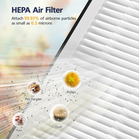 Cabiclean APH3000 filter HEPA stage captures fine particles for a cleaner room
