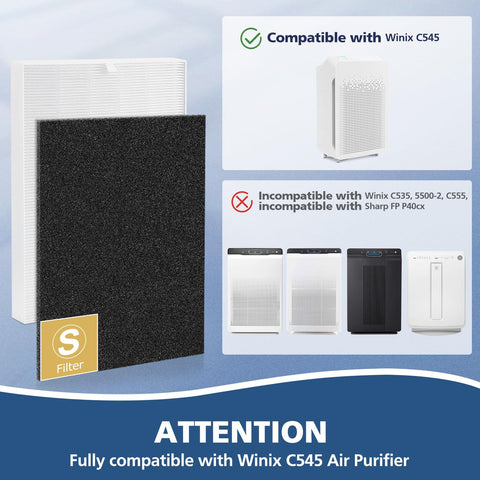 Cabiclean C545 activated carbon filters pack reduces odors effectively