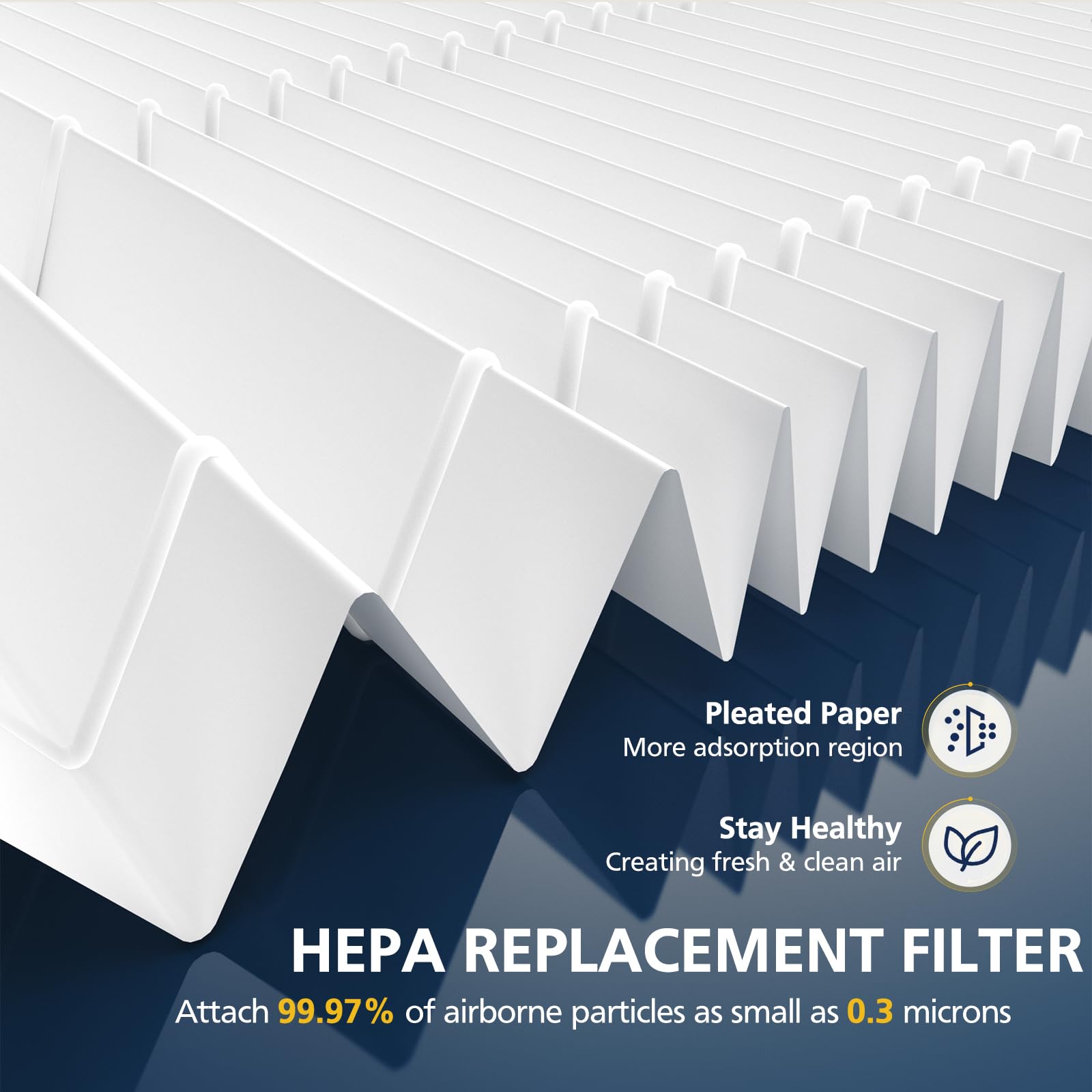 Cabiclean carbon pre-filters close-up for odor reduction